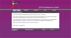 Desktop Screenshot of jota-publikationen.de